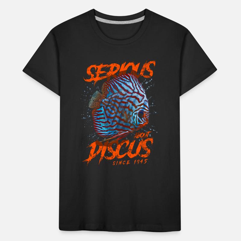 Serious About Discus Fish Since 1945 Kids' Premium Organic T-Shirt