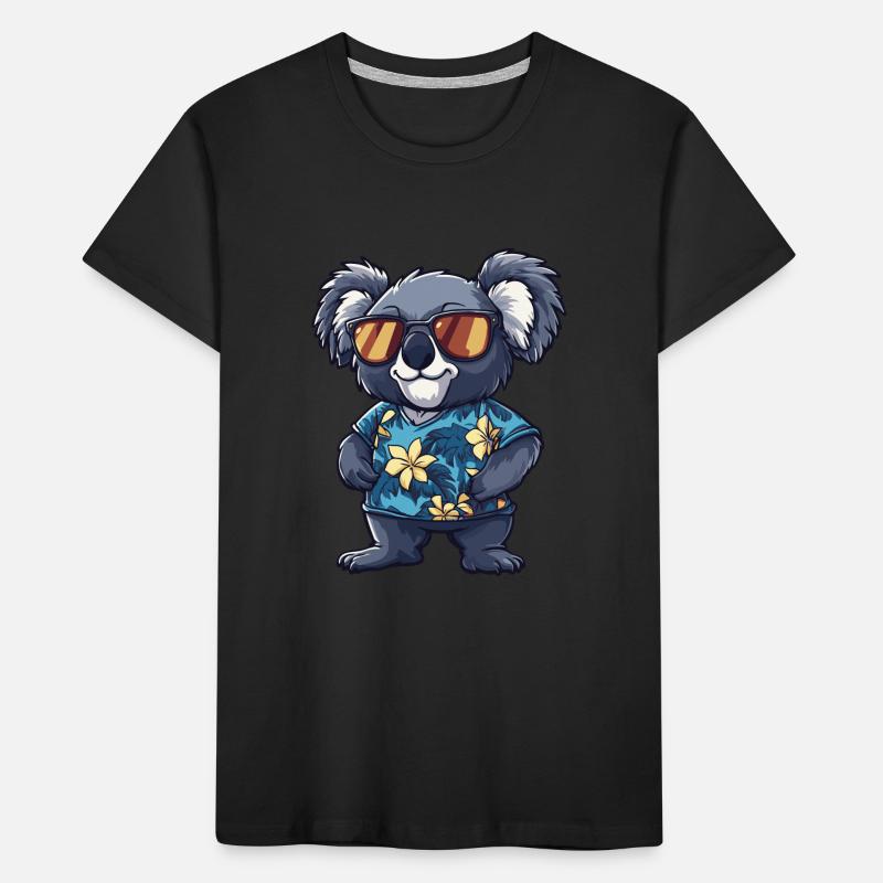 Koala Comic Funny Summer Kids' Premium Organic T-Shirt