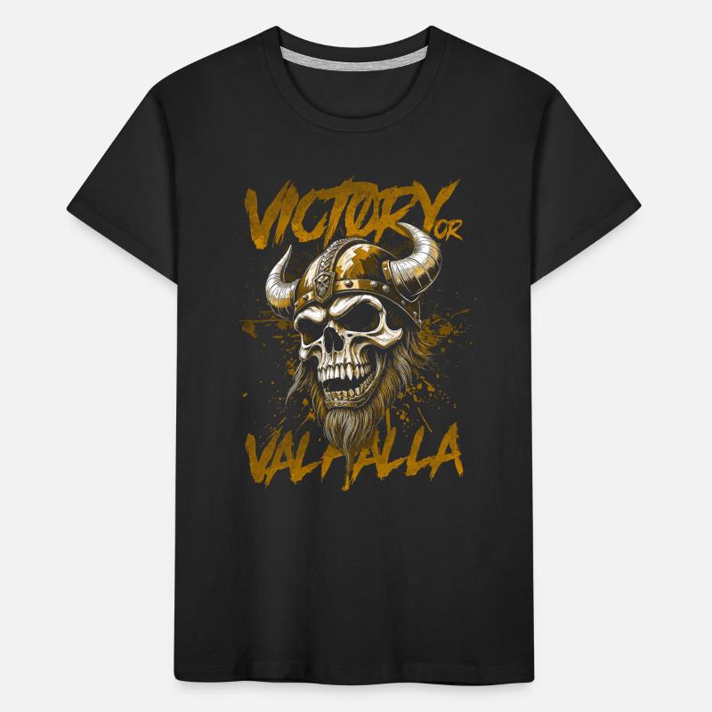 Nordischer Wikingersieg oder Walhalla Kinder Premium Bio T-Shirt