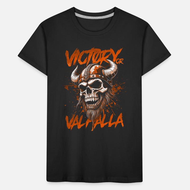 Nordischer Wikingersieg oder Walhalla Kinder Premium Bio T-Shirt