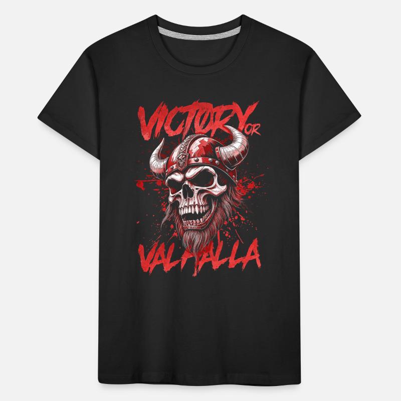 Nordischer Wikingersieg oder Walhalla Kinder Premium Bio T-Shirt
