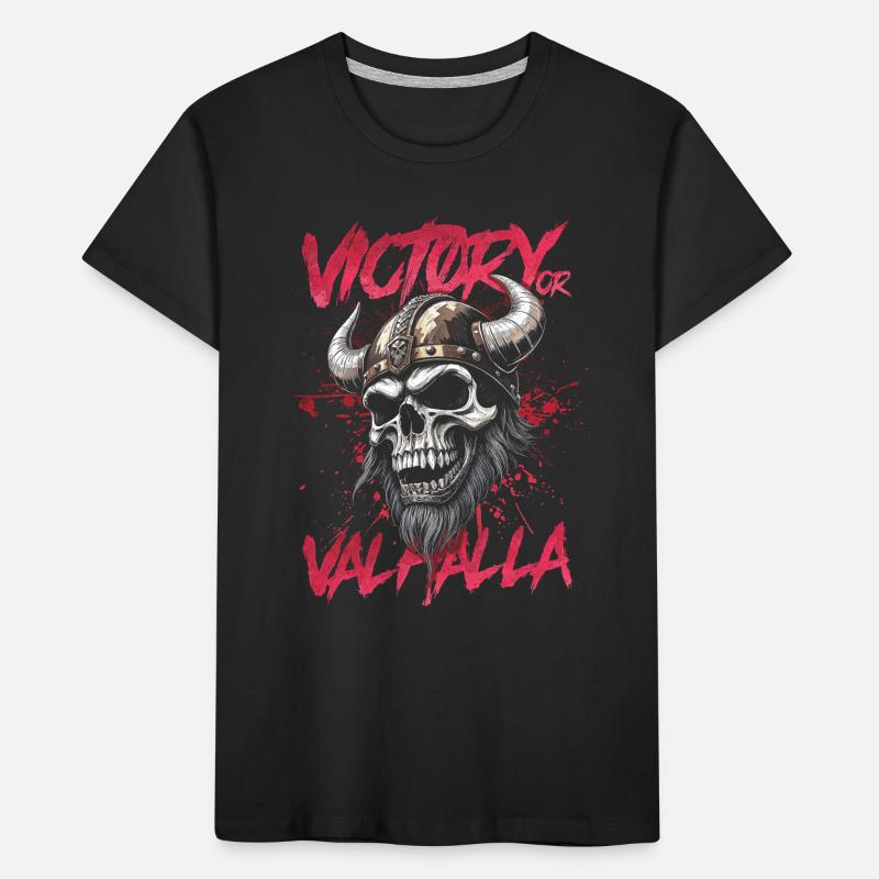 Nordischer Wikingersieg oder Walhalla Kinder Premium Bio T-Shirt