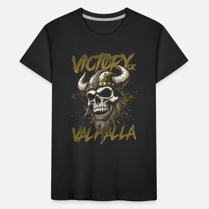 Nordischer Wikingersieg oder Walhalla Kinder Premium Bio T-Shirt