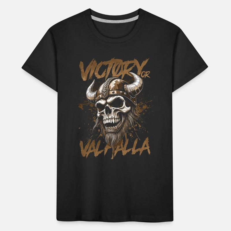 Nordischer Wikingersieg oder Walhalla Kinder Premium Bio T-Shirt