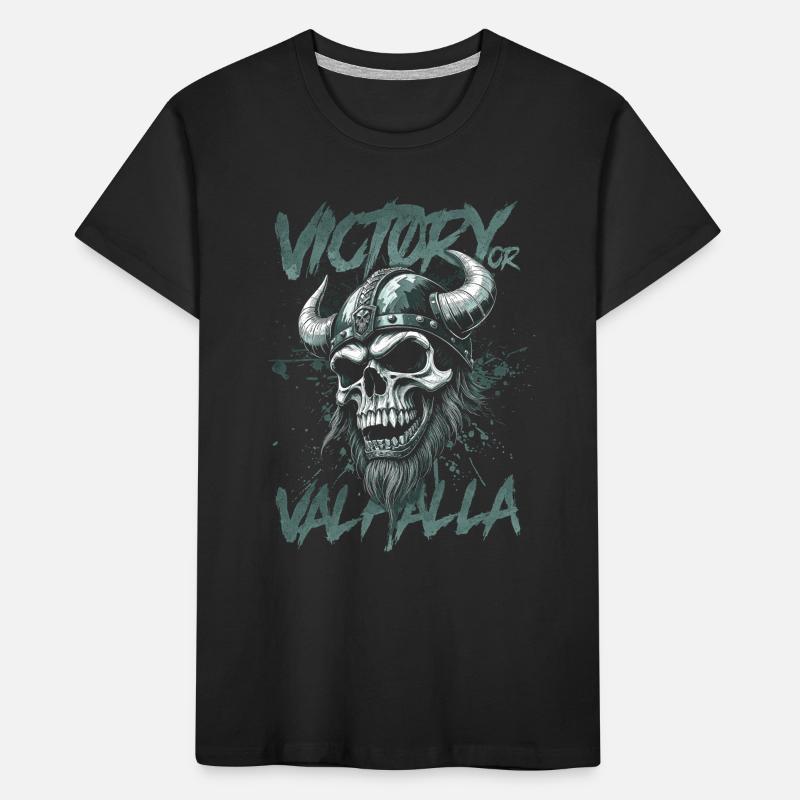 Nordischer Wikingersieg oder Walhalla Kinder Premium Bio T-Shirt