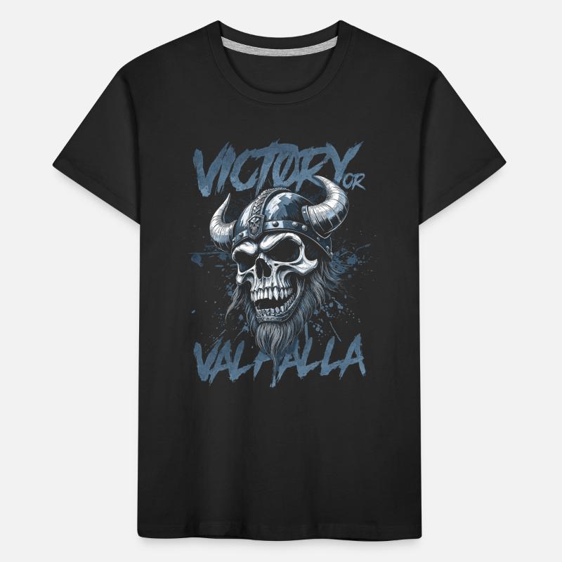 Nordischer Wikingersieg oder Walhalla Kinder Premium Bio T-Shirt