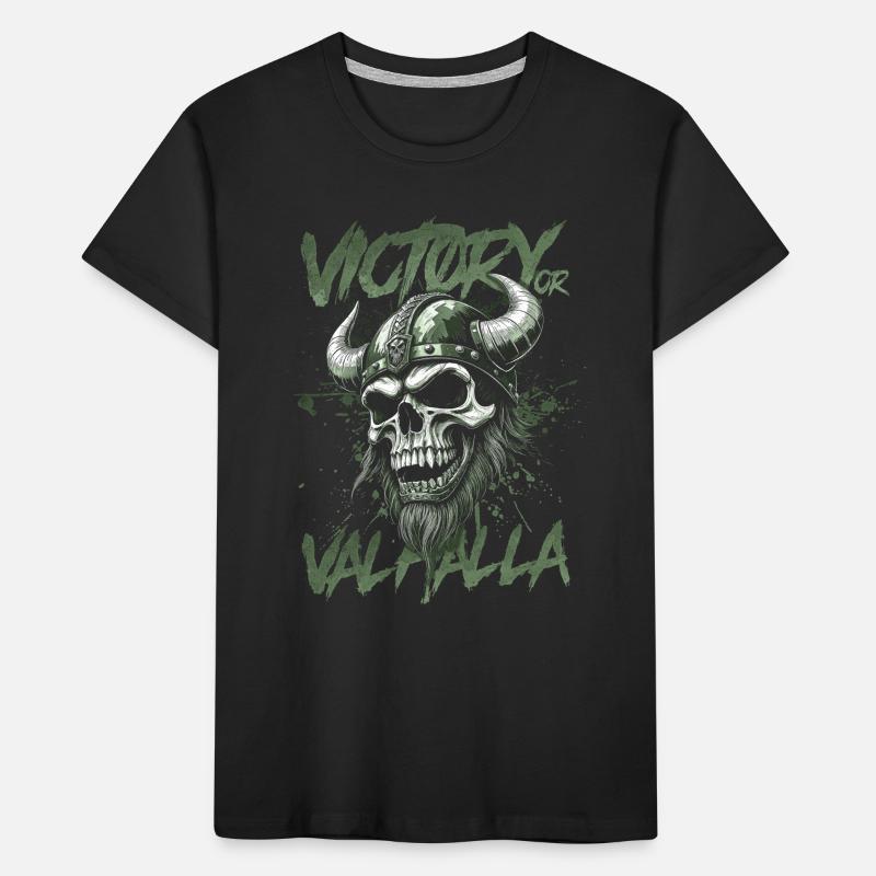 Nordischer Wikingersieg oder Walhalla Kinder Premium Bio T-Shirt