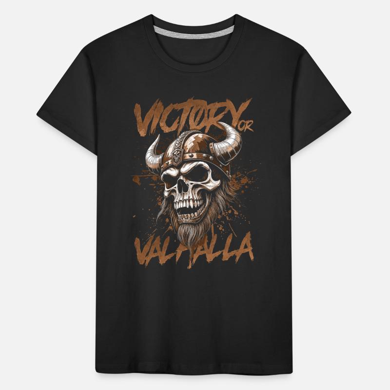 Nordischer Wikingersieg oder Walhalla Kinder Premium Bio T-Shirt