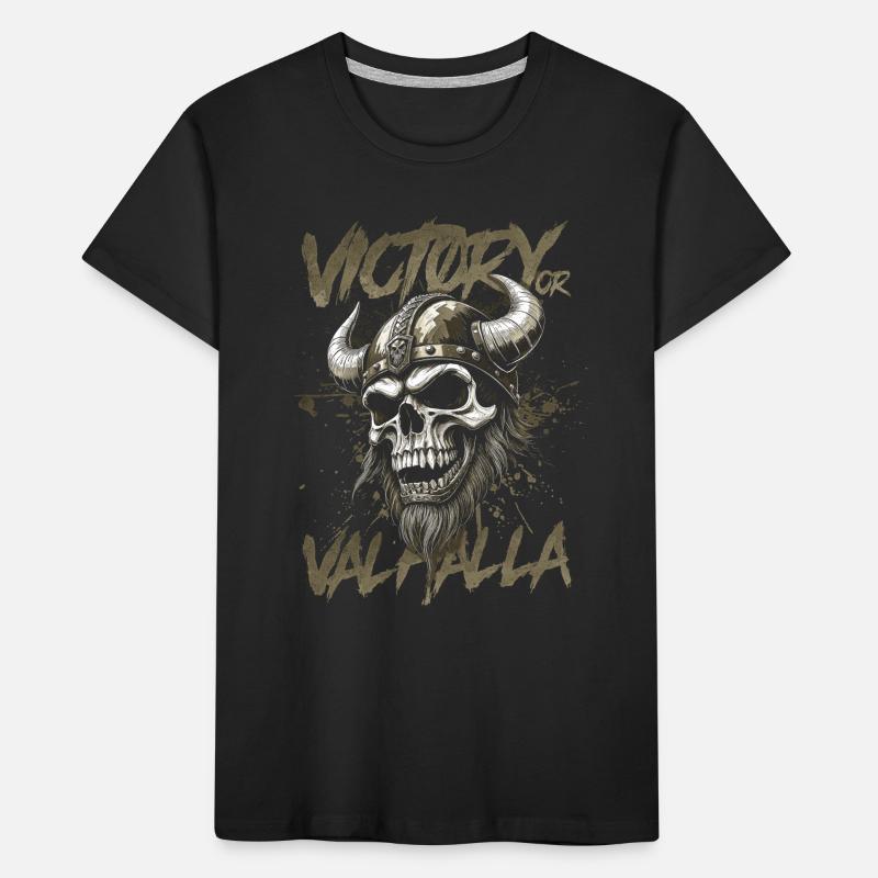Nordischer Wikingersieg oder Walhalla Kinder Premium Bio T-Shirt