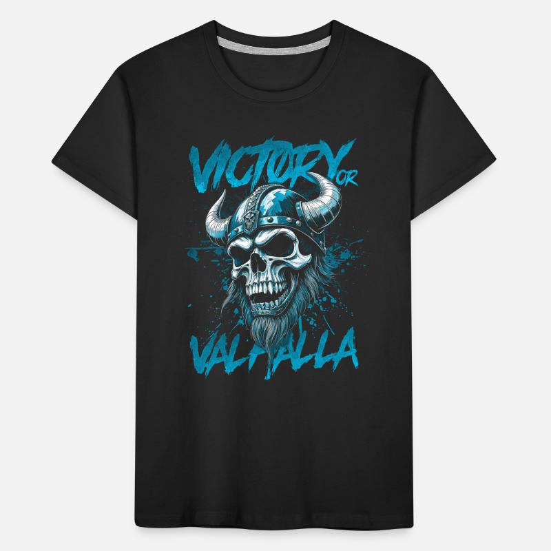 Nordischer Wikingersieg oder Walhalla Kinder Premium Bio T-Shirt