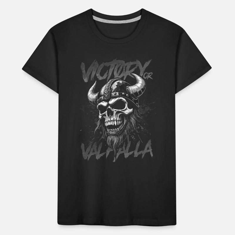 Nordischer Wikingersieg oder Walhalla Kinder Premium Bio T-Shirt