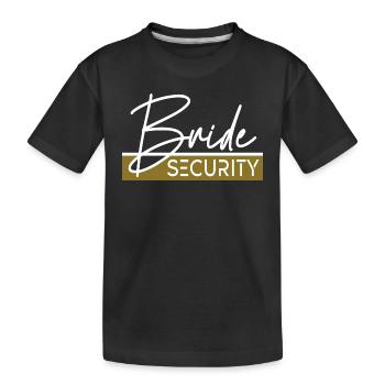 Sécurité de la mariée - T-shirt bio Premium Enfant - noir - Devant
