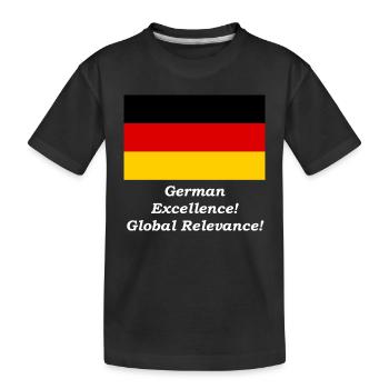 L’excellence allemande ! - Pertinence globale! - T-shirt bio Premium Enfant - noir - Devant