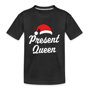 Reine actuelle - T-shirt bio Premium Enfant - noir - Devant