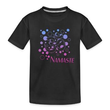 Namaste - Kinder Premium Bio T-Shirt - Schwarz - Vorne