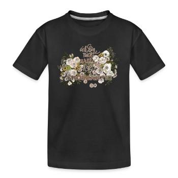 ich bin nicht artig - Kinder Premium Bio T-Shirt - Schwarz - Vorne