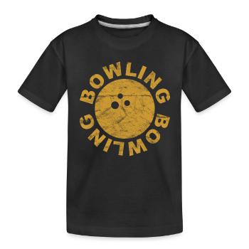 bowling bowling boule de bowling - Vintage - T-shirt bio Premium Enfant - noir - Devant