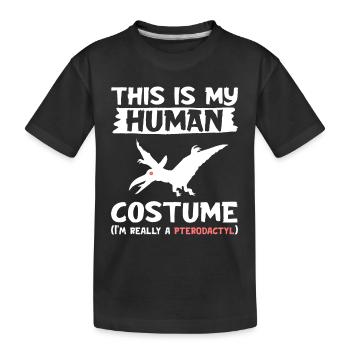 Costume De Ptérodactyle Drôle Costume D'Halloween - T-shirt bio Premium Enfant - noir - Devant