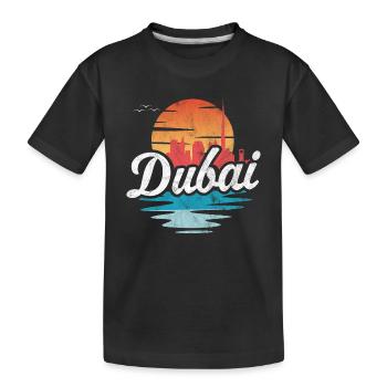Dubai - Kids' Premium Organic T-Shirt - black - Front