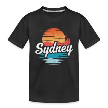 Sydney - T-shirt bio Premium Enfant - noir - Devant