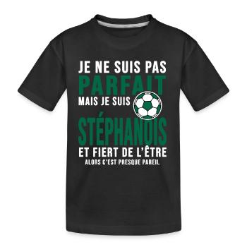 Saint étienne club football Club verts Stéphanois - T-shirt bio Premium Enfant - noir - Devant