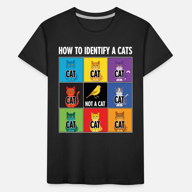 Cat Identification Guide Kids' Premium Organic T-Shirt