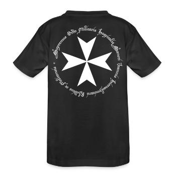 Croix de l'Ordre des Hospitaliers - T-shirt bio Premium Enfant - noir - Dos