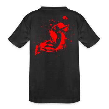 Volleyball Spike Homme Rouge - T-shirt bio Premium Enfant - noir - Dos