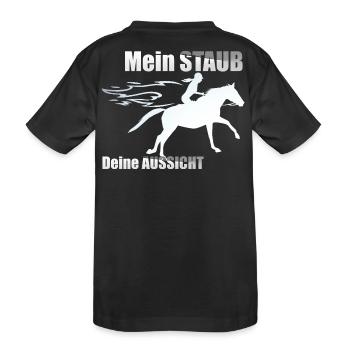 Cavalière au galop drôle - T-shirt bio Premium Enfant - noir - Dos