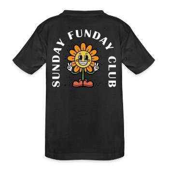 Sunday Funday Club – Humor rétro - T-shirt bio Premium Enfant - noir - Dos