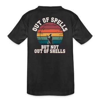 Hors de sorts mais pas de coquilles - Cool Wizard - T-shirt bio Premium Enfant - noir - Dos