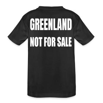 Groenland Non à vendre - T-shirt bio Premium Enfant - noir - Dos