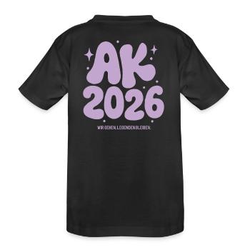 Abschlussklasse 2026 -  Legenden Bleiben - Kinder Premium Bio T-Shirt - Schwarz - Hinten