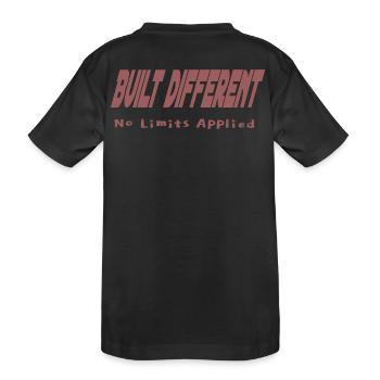 Construit différemment – Aucune limite appliquée - T-shirt bio Premium Enfant - noir - Dos