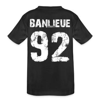 banlieue 92 - T-shirt bio Premium Enfant - noir - Dos