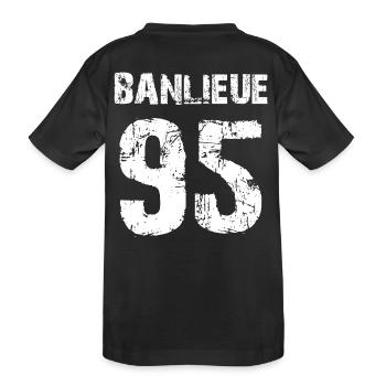 banlieue 95 - T-shirt bio Premium Enfant - noir - Dos