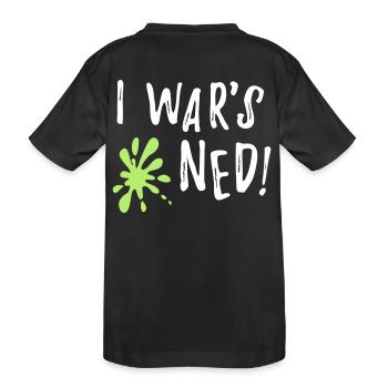 I wars ned - funny Bavarian saying gift - Kids' Premium Organic T-Shirt - black - Back