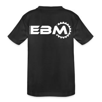 Electronic Body Music - EBM (Vector) - Kids' Premium Organic T-Shirt - black - Back