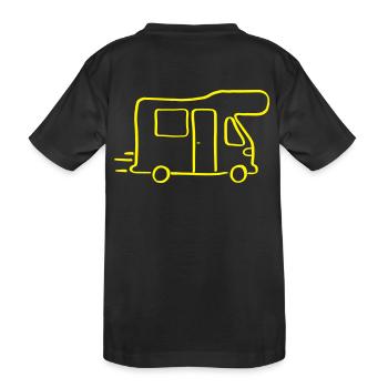 Wohnmobil - Kinder Premium Bio T-Shirt - Schwarz - Hinten
