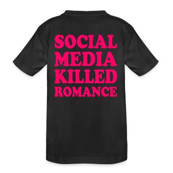 social media killed romance - T-shirt bio Premium Enfant - noir - Dos
