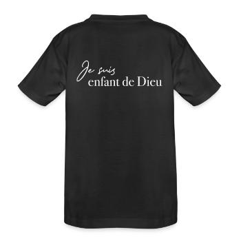 Je suis enfant de Dieu - T-shirt bio Premium Enfant - noir - Dos