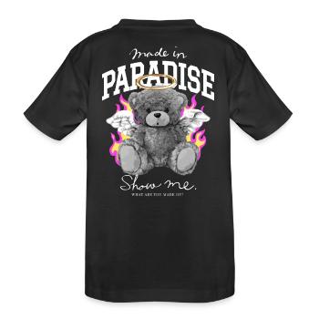 Ours Fabriqué au Paradis - T-shirt bio Premium Enfant - noir - Dos