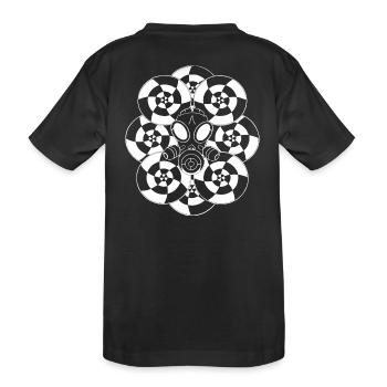 Gasmaske - Kinder Premium Bio T-Shirt - Schwarz - Hinten