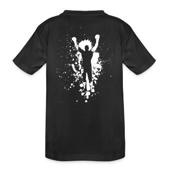 Boxer Weiß - Kinder Premium Bio T-Shirt - Schwarz - Hinten
