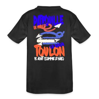 Patrouille de France Toulon 15 August - Kids' Premium Organic T-Shirt - black - Back