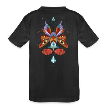 beauty-fly - Kinder Premium Bio T-Shirt - Schwarz - Hinten