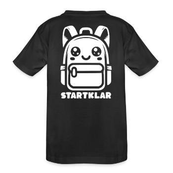 ICH BIN SCHULKIND ERSTE KLASSE 2025 STARTKLAR - Kinder Premium Bio T-Shirt - Schwarz - Hinten