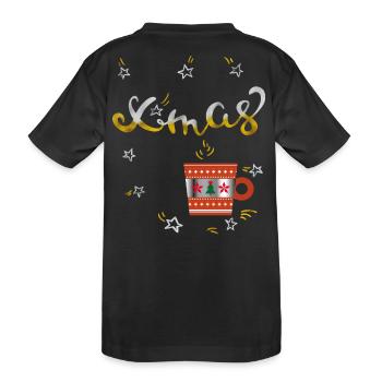 Café de l’Avent - T-shirt bio Premium Enfant - noir - Dos