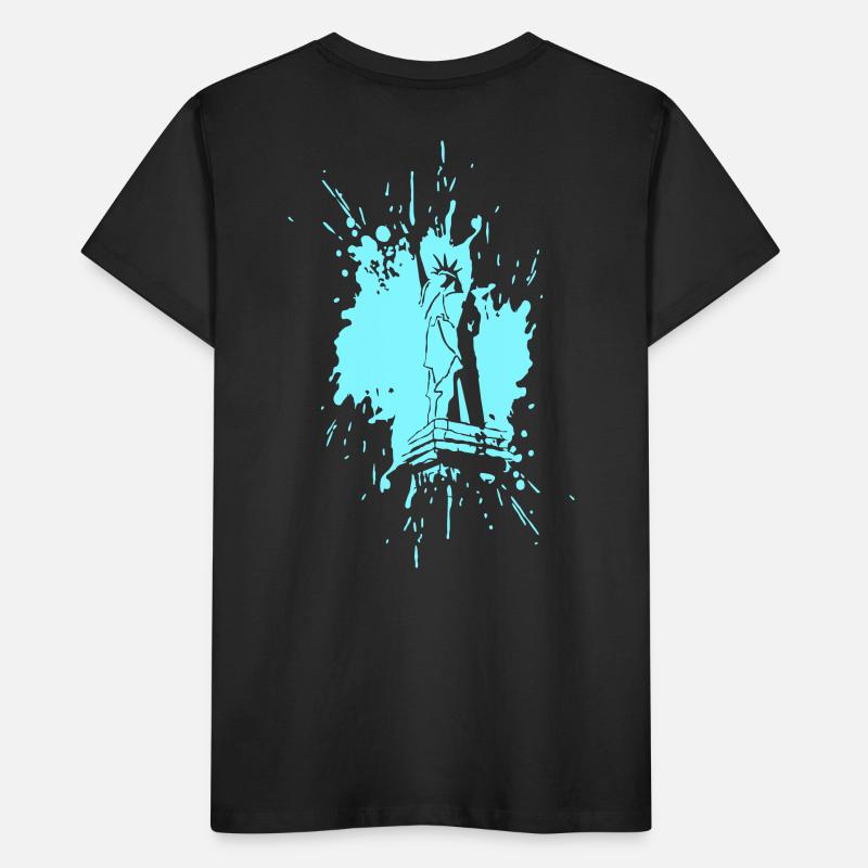 Statue de la Liberté dans une éclaboussure > Vector Graphic T-shirt bio Premium Enfant