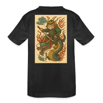 Fantôme d’un guerrier dans Dragon Battle - T-shirt bio Premium Enfant - noir - Dos